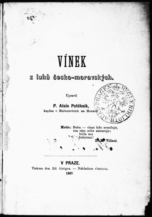 Vínek z luhů česko-moravských