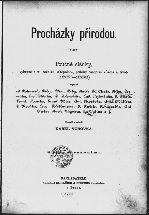 Procházky přírodou: poučné články, vybrané z 21 ročníků 