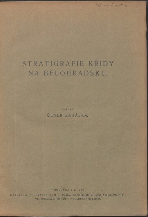 Stratigrafie křídy na Bělohradsku