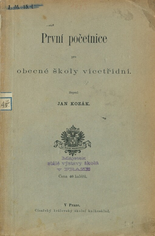 První početnice pro obecné školy vícetřídní