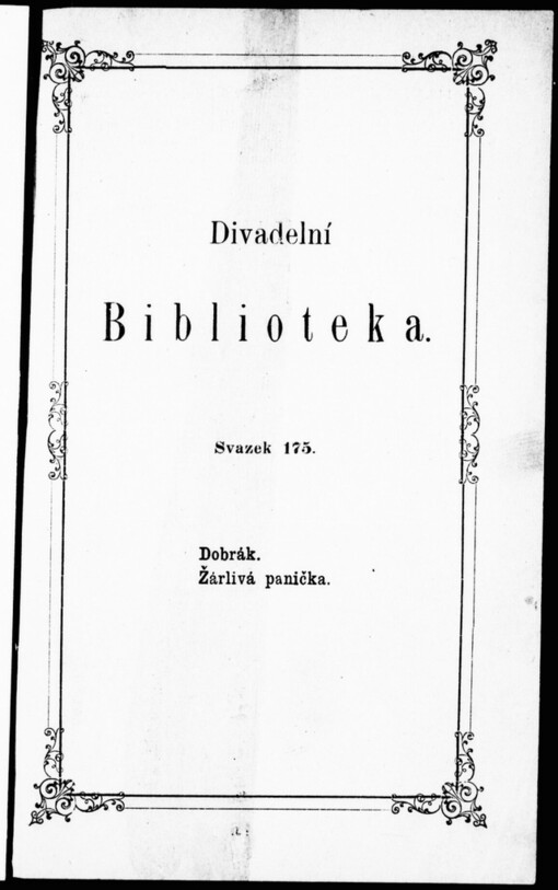 Dobrák: veselohra ve třech jednáních