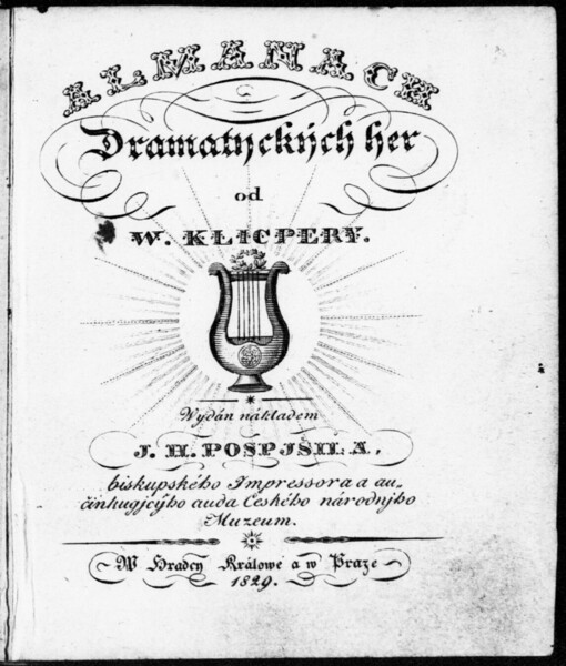 Almanach Dramatyckých her od W. Klicpery