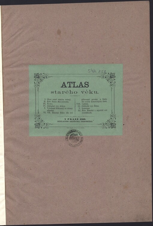 Atlas starého věku: Atlas zur alten Geschichte