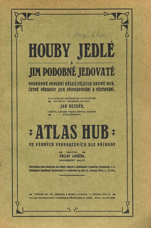 Houby jedlé a jim podobné jedovaté: podrobné popsání důležitějších druhů hub, četné předpisy jich připravování a pěstování