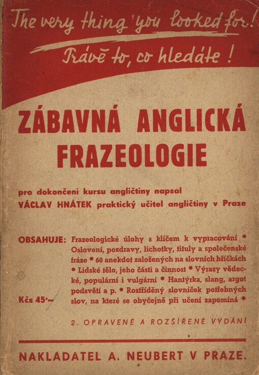 Zábavná anglická frazeologie :Pro dokončení kursu angličtiny, 2. opravené a rozšířené vydání