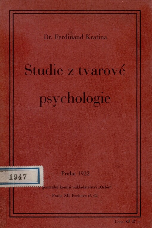 Studie z tvarové psychologie