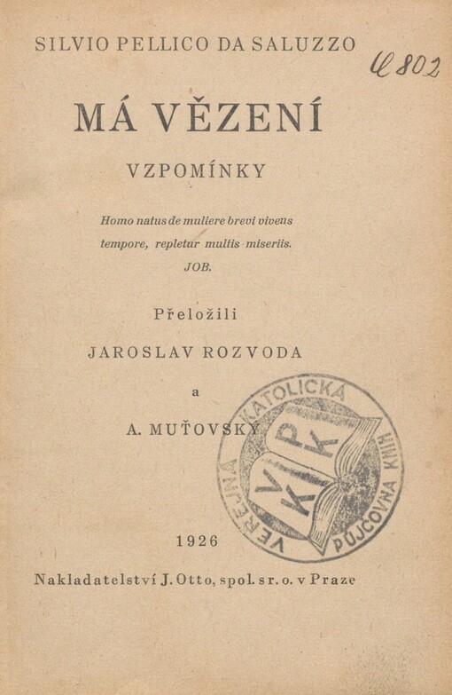 Má vězení: vzpomínky