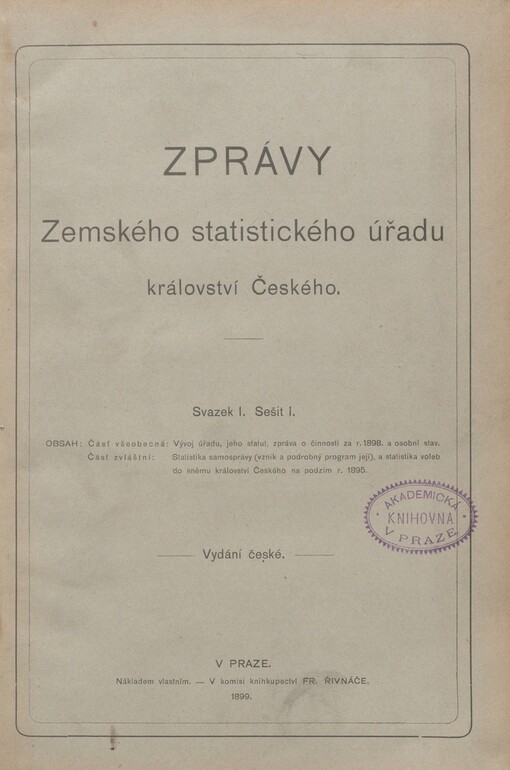 Zprávy Zemského statistického úřadu Království českého