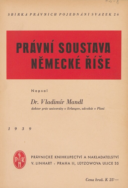 Právní soustava německé říše: (výběr)