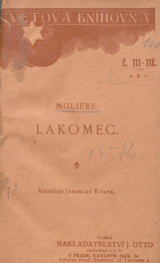 Lakomec : Veselohra o 5 jedn.