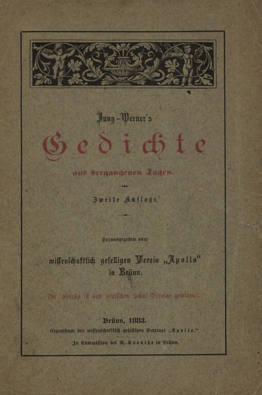 Jung Werner's Gedichte aus vergangenen Tagen