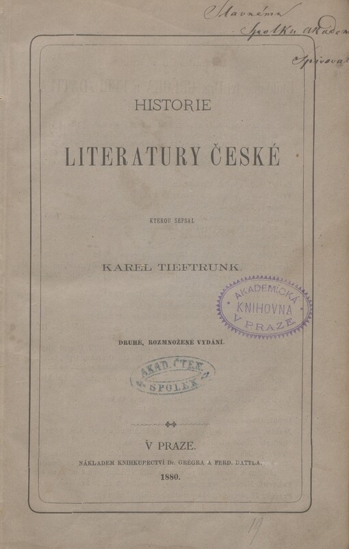 Historie literatury české