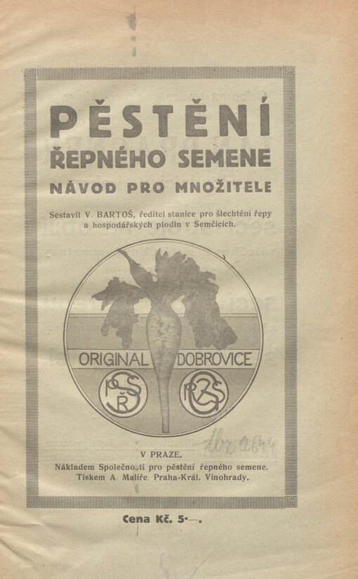 Návod pro množitele řepného semene