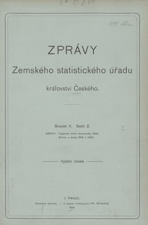 Zprávy Zemského statistického úřadu Království českého
