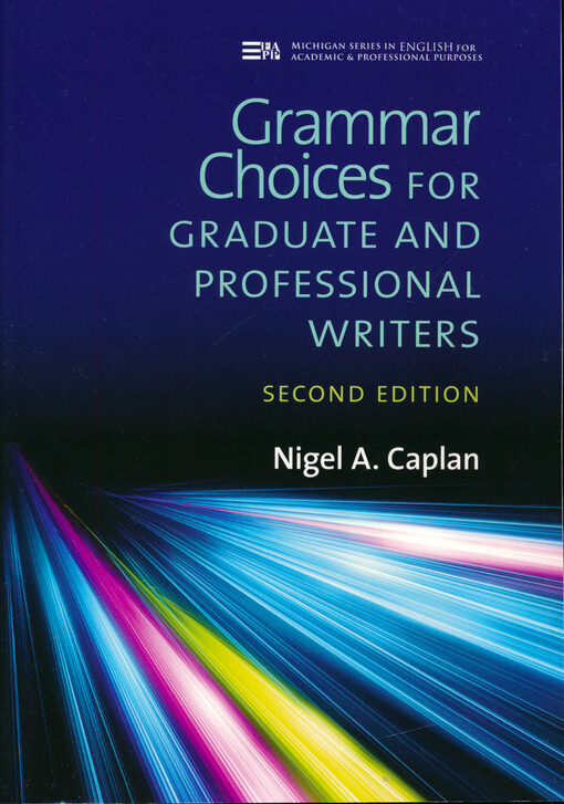 Grammar choices for graduate and professional writers