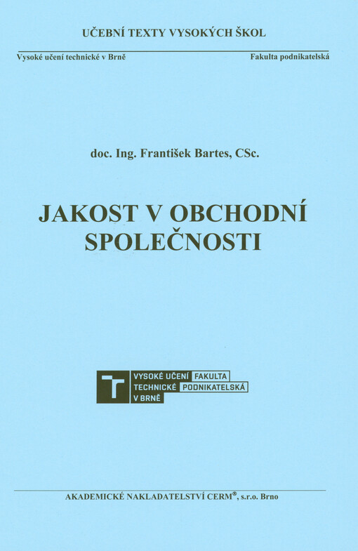 Jakost v obchodní společnosti