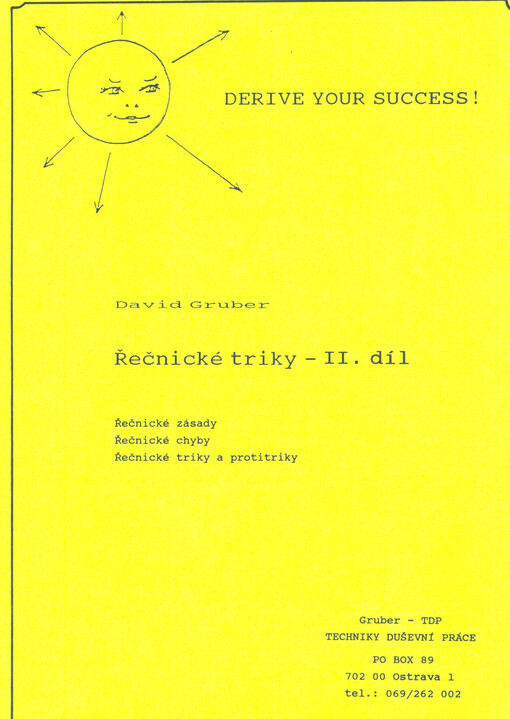 Řečnické triky. II. díl, Řečnické zásady, řečnické chyby, řečnické triky a protitriky