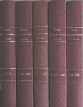 Österreichisches biographisches lexikon 1815-1950, Band 5.