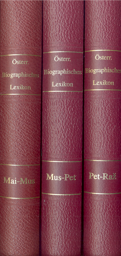 Österreichisches biographisches lexikon 1815-1950. VII. Band, Musić August - Petra-Petrescu Nicolae