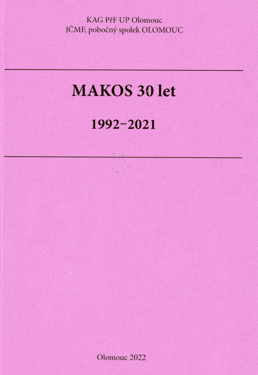 MAKOS 30 let : 1992-2021