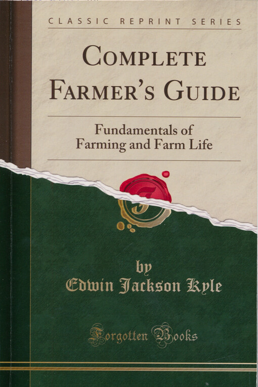 Fundamentals of farming and farm life