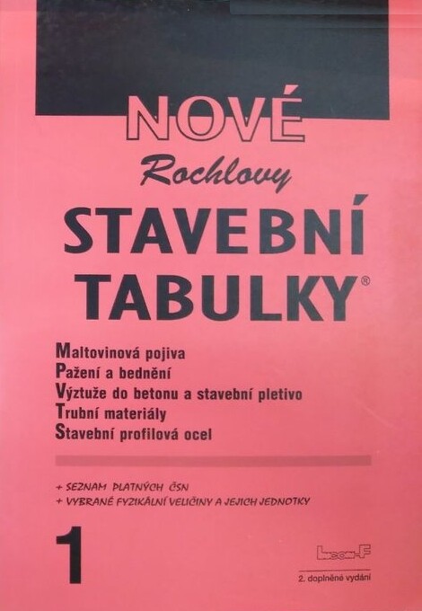 Nové stavební tabulky, sv. 1