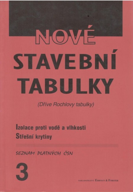 Nové stavební tabulky