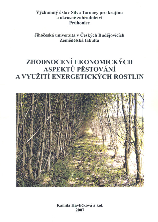 Zhodnocení ekonomických aspektů pěstování a využití energetických rostlin : vědecká monografie