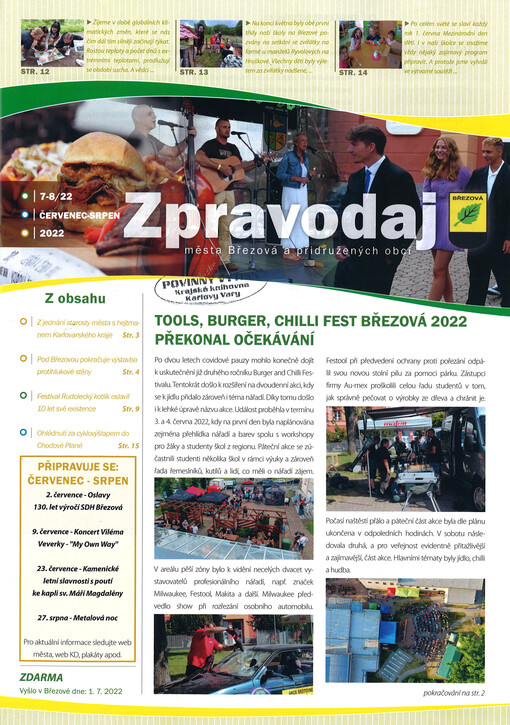 Zpravodaj města Březová a přidružených obcí