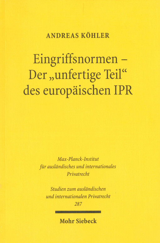 Eingriffsnormen - Der 