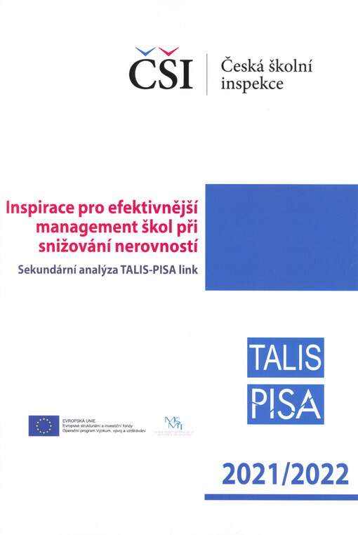 Inspirace pro efektivnější management škol při snižování nerovností : sekundární analýza TALIS-PISA link