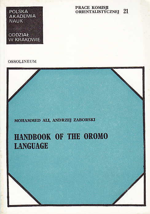 Handbook of the Oromo language