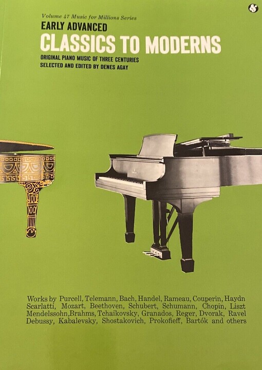Early Advanced Classics To Moderns: (MFM 47) (Music for Millions Series Vol 47) (Music for Milions)