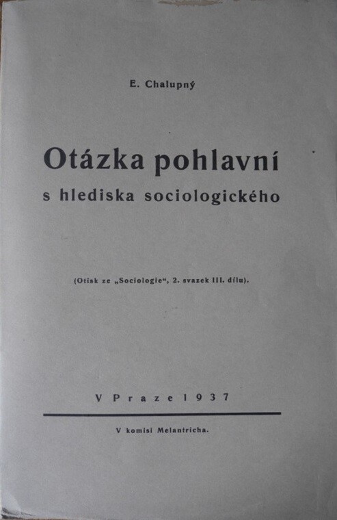 Otázka pohlavní s hlediska sociologického