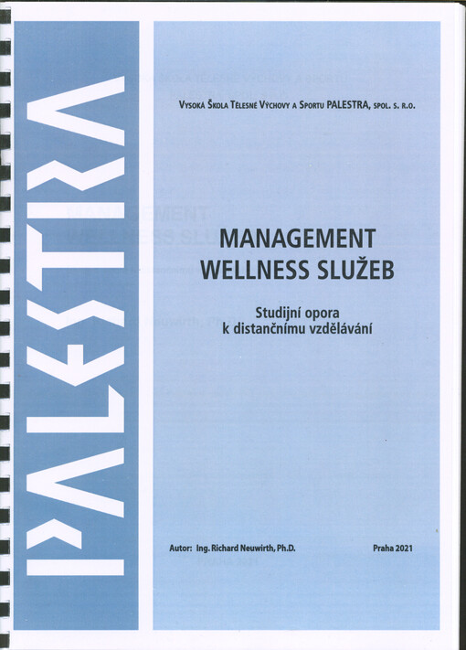 Management wellness služeb : studijní opora k distančnímu vzdělávání
