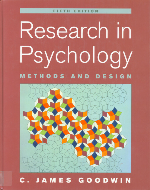 Research in psychology : methods and design