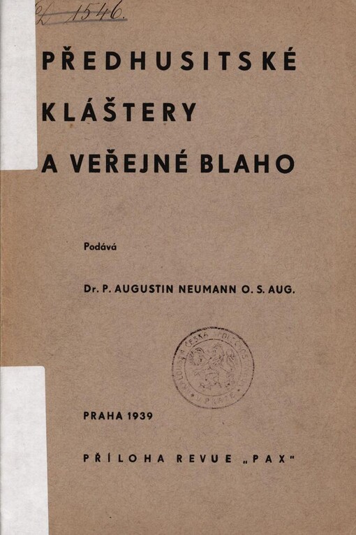 Předhusitské kláštery a veřejné blaho