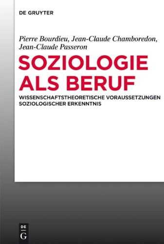 Soziologie als Beruf.
