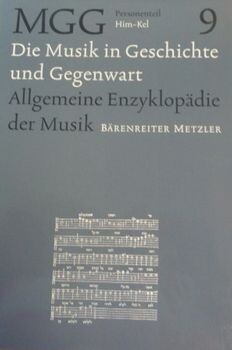 Die Musik in Geschichte und Gegenwart : Allgemeine Enzyklopädie der Musik, Zweite neubearbeitete Ausgabe. Personenteil 9, Him-Kel