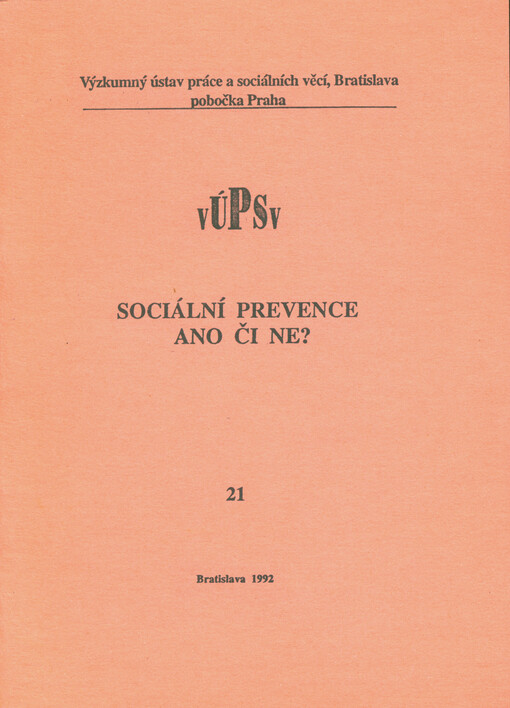 Sociální prevence ano či ne?