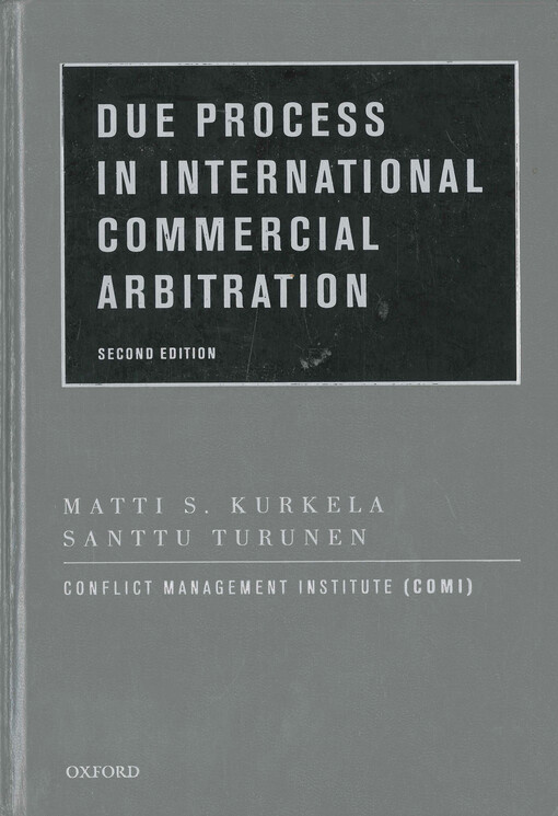Due process in international commercial arbitration
