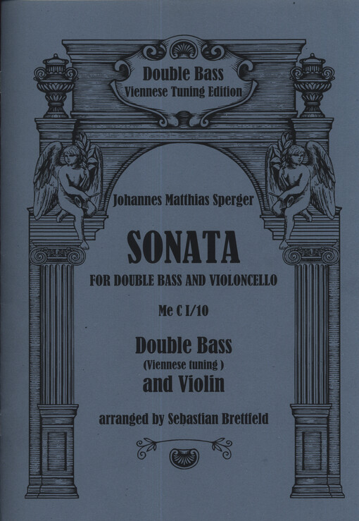 Sonata for double bass and violoncello Me C I/10 : double bass (Viennese tuning) and violin