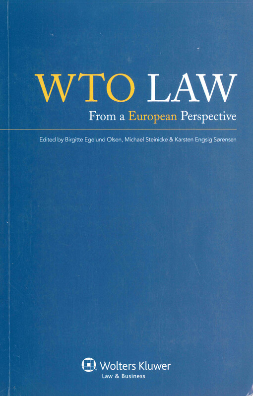 WTO law : from a European perspective
