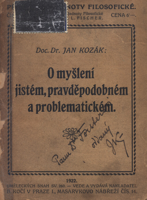 O myšlení jistém, pravděpodobném a problematickém