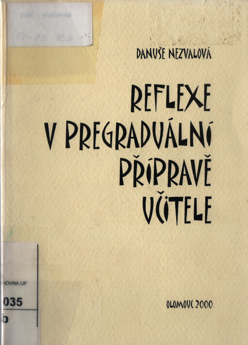 Reflexe v pregraduální přípravě učitele