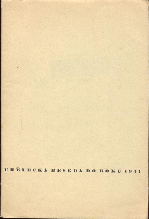 Umělecká beseda do roku 1941