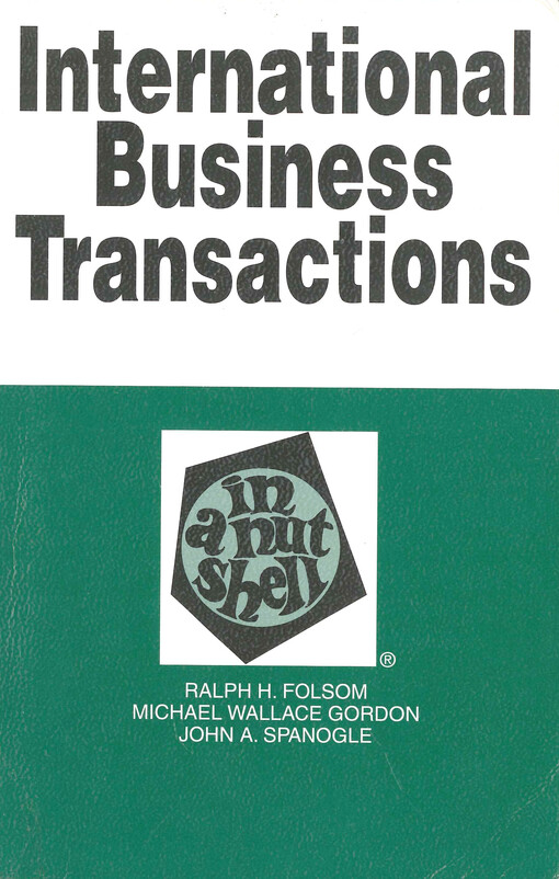 International business transactions : in a nutshell