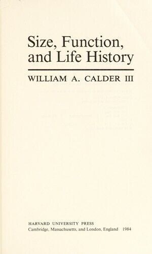 Size, Function, and Life History