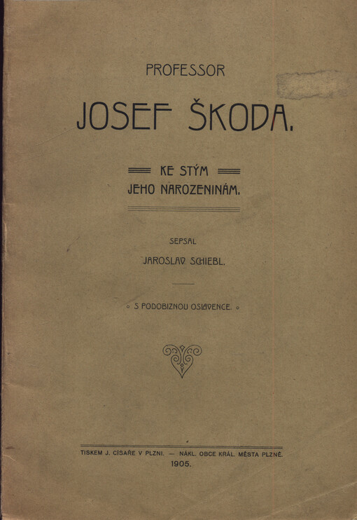 Professor Josef Škoda : ke stým jeho narozeninám
