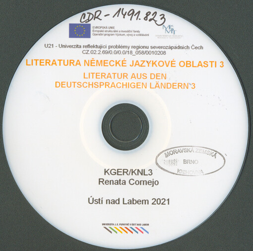 Literatura německé jazykové oblasti 3 = Literatur aus den Deutschsprachigen Ländern 3 : KGER/KNL3